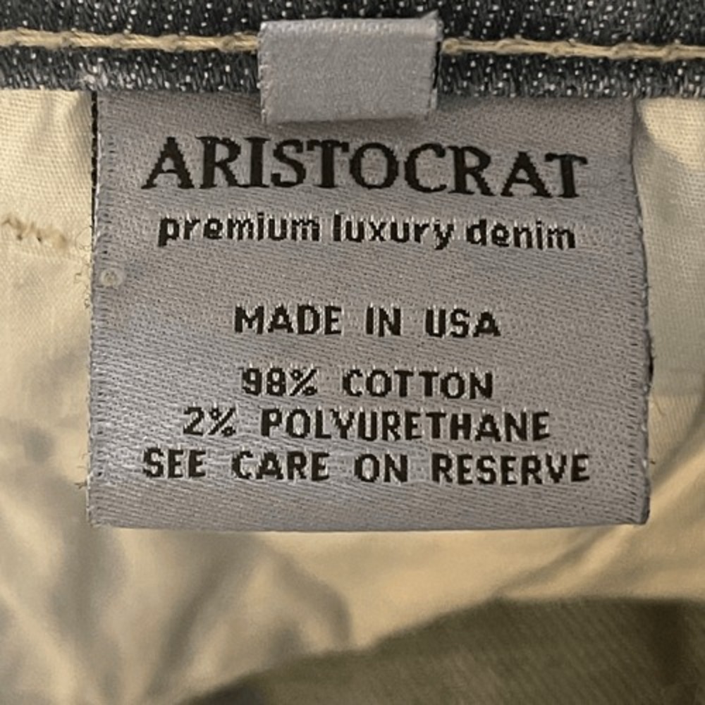 ARISTOCRAT Premium Denim Low Rise Bootcut Jeans Stretch USA Made Size 27 - Picture 10 of 12